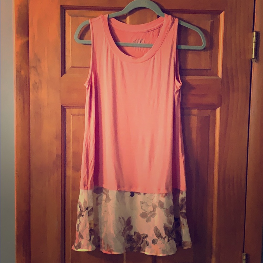 LOGO by Lori Goldstein pink tunic